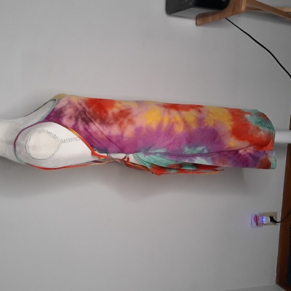 SHEIN curve tie dye strappy backed womens top - Picture 6 of 13